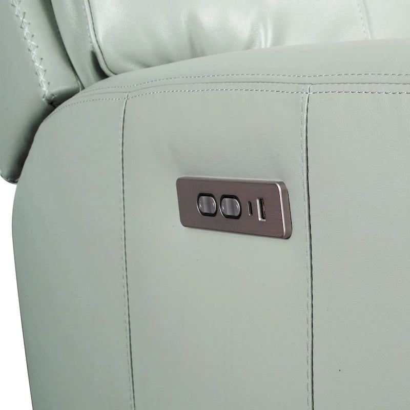 Polohovací křeslo s elektrickým ovládáním, polohováním "Zero Gravity", opěrkou hlavy s elektrickým ovládáním, USB a USB-C portem, pravá kůže