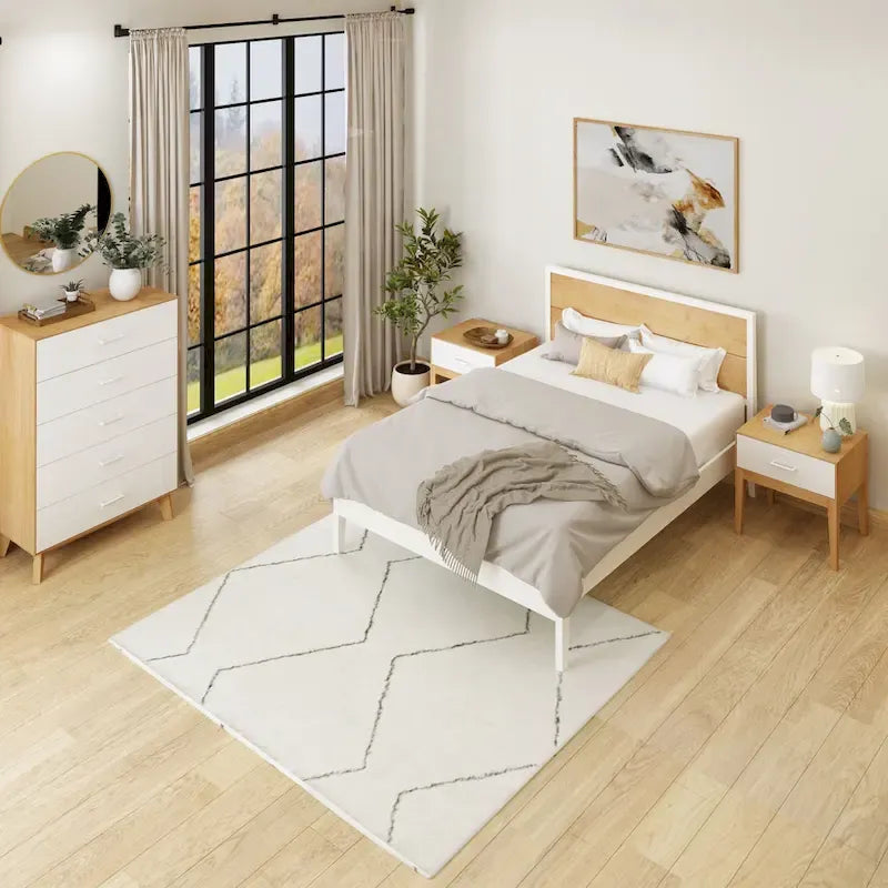 Manželská postel Duo Queen-Size s nízkým čelem