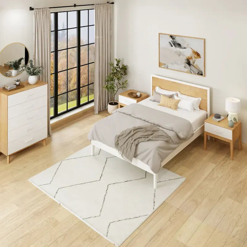 Manželská postel Duo Queen-Size s nízkým čelem