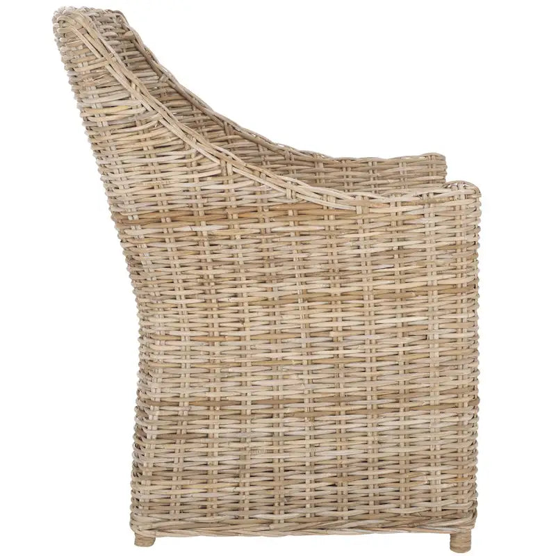 Proutěné křeslo Wingback v barvě Washed Brown - 26Š x 23H x 34V