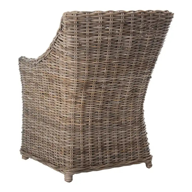 Proutěné křeslo Wingback v barvě Washed Brown - 26Š x 23H x 34V