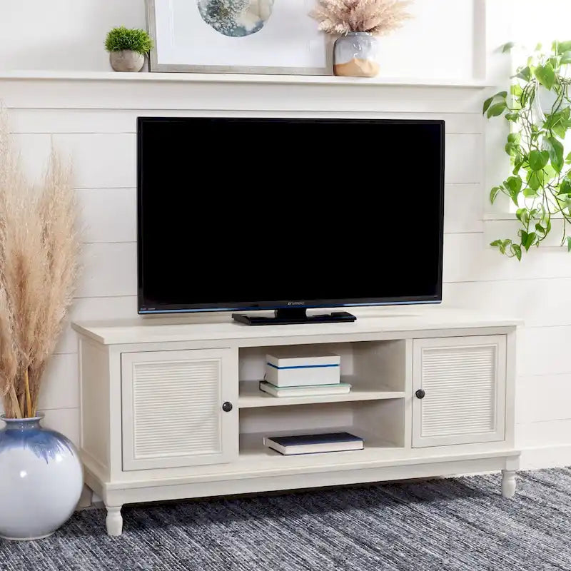 SAFAVIEH Ashlea 2 Door 1 Shelf Media Stand - 47 W x 16 D x 20 H - 47Wx16Dx20H