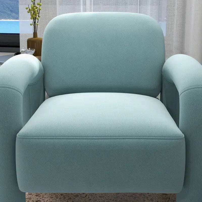 Sametové čalouněné křeslo do obývacího pokoje ve stylu Mid-Century Modern