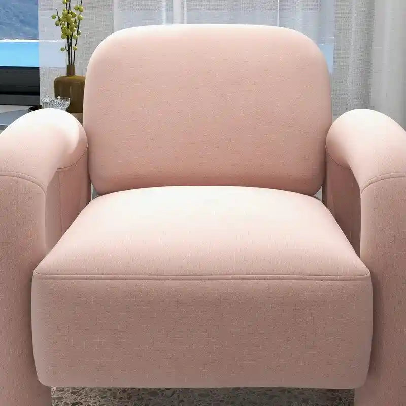 Sametové čalouněné křeslo do obývacího pokoje ve stylu Mid-Century Modern